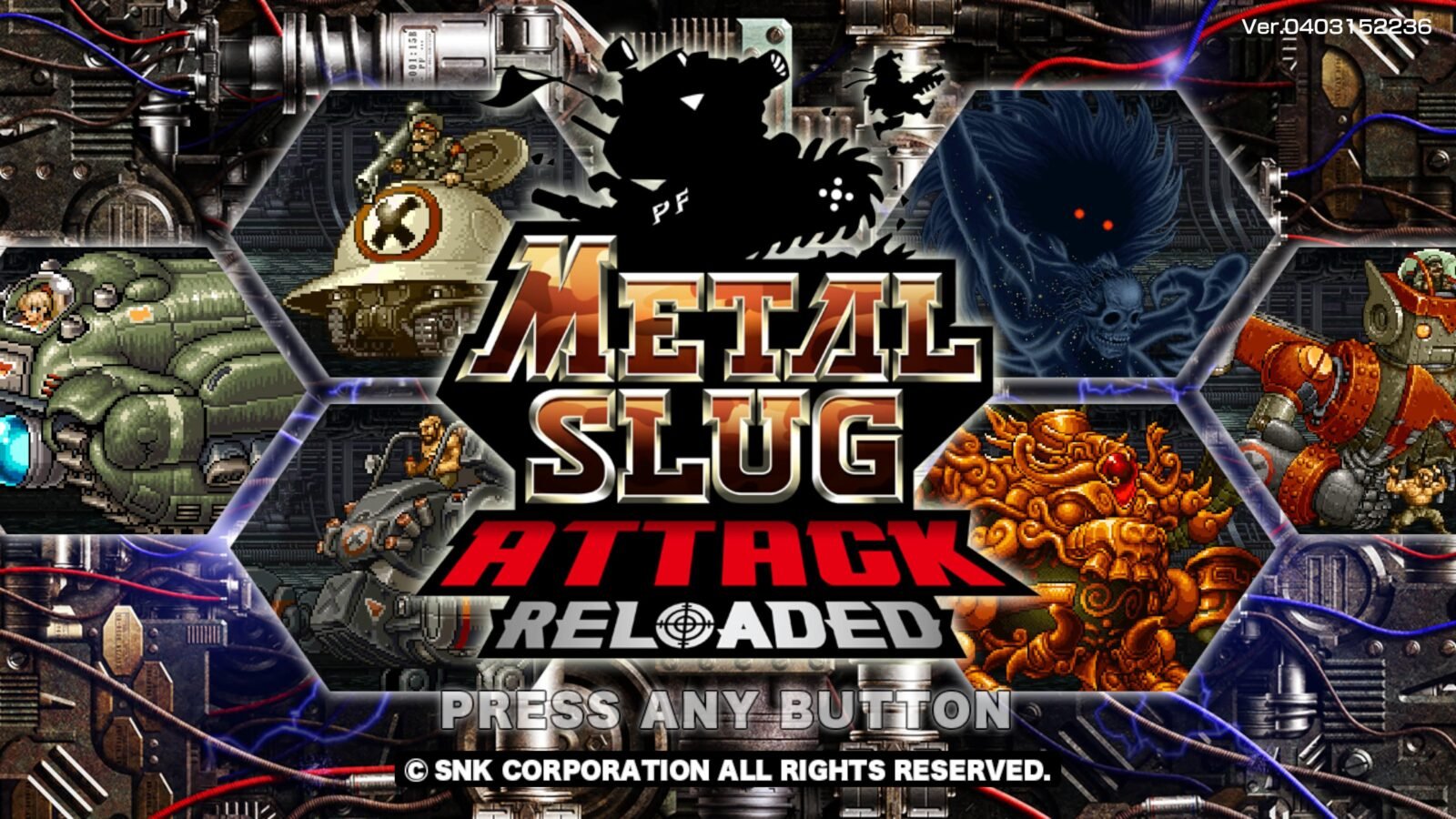 Tela Inicial de Metal Slug Attack Reloaded