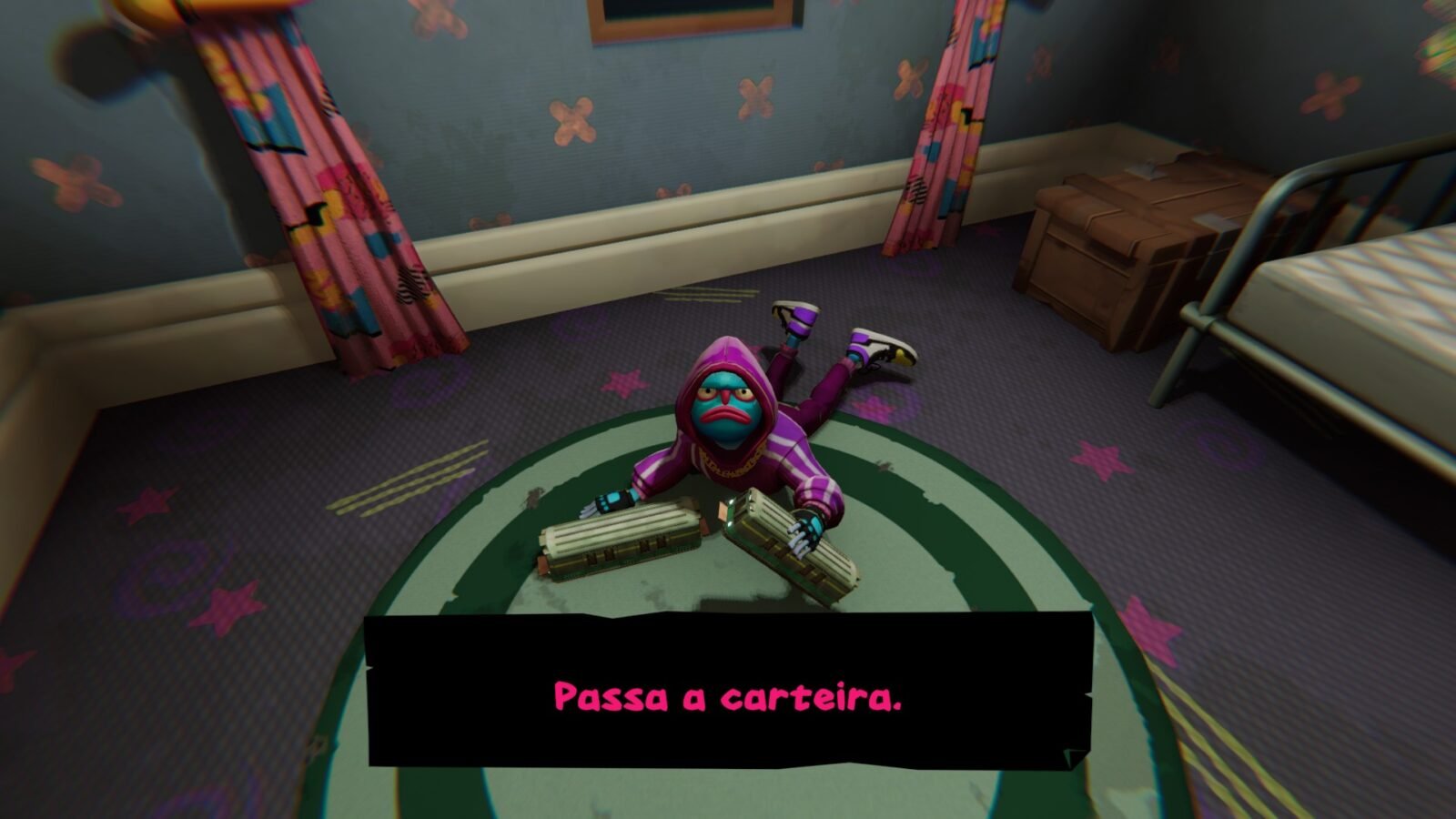 Screenshot de um bebê em Anger Foot.