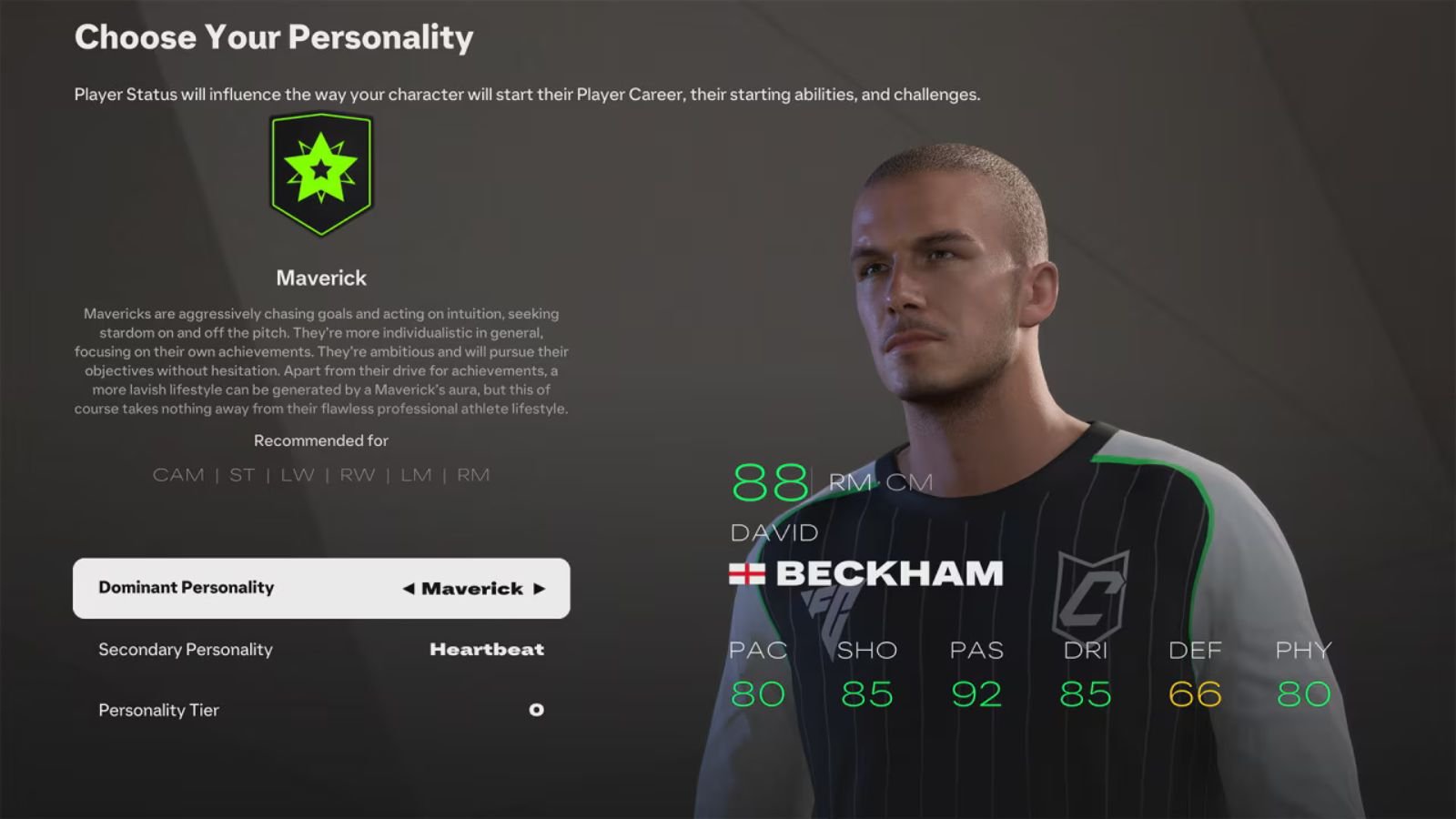 David Beckham no FC 25