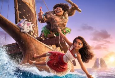 Moana e Maui em poster