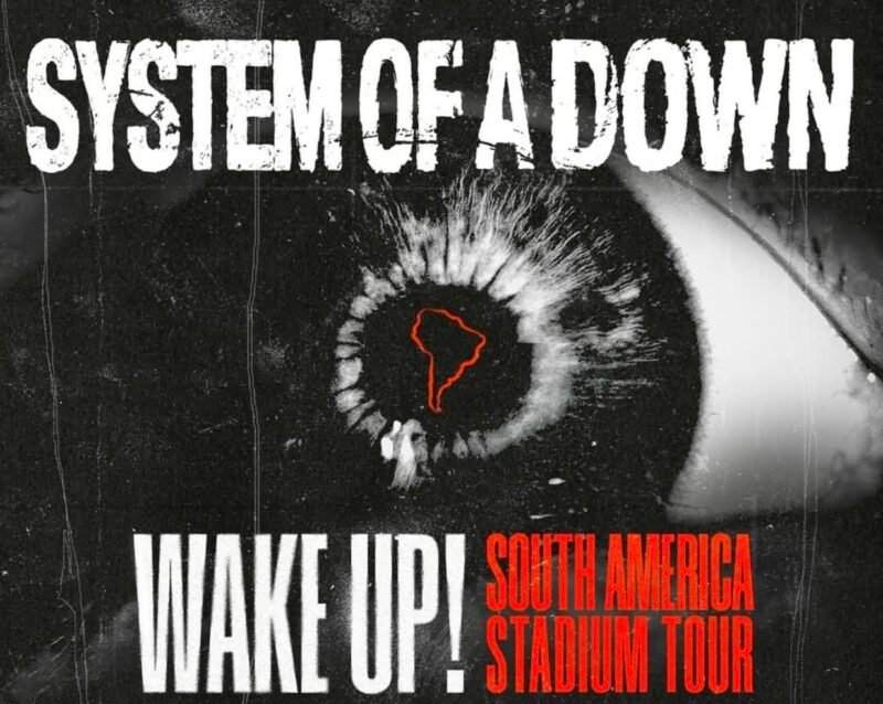 System of a Down retorna ao Brasil após 10 anos para turnê 'Wake Up!' em 2025