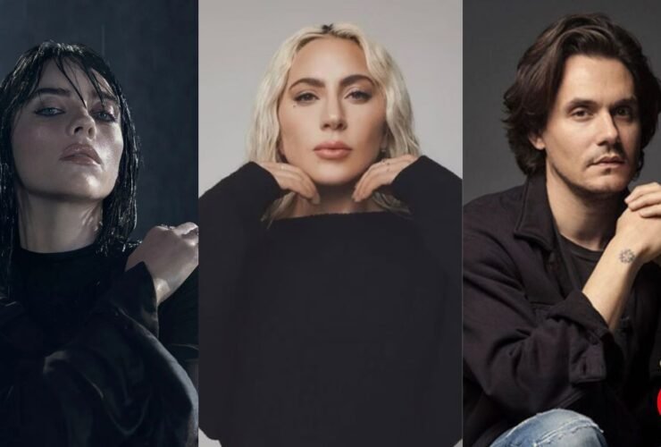 Billie Eilish Lady Gaga John Mayer incêndios em los angeles