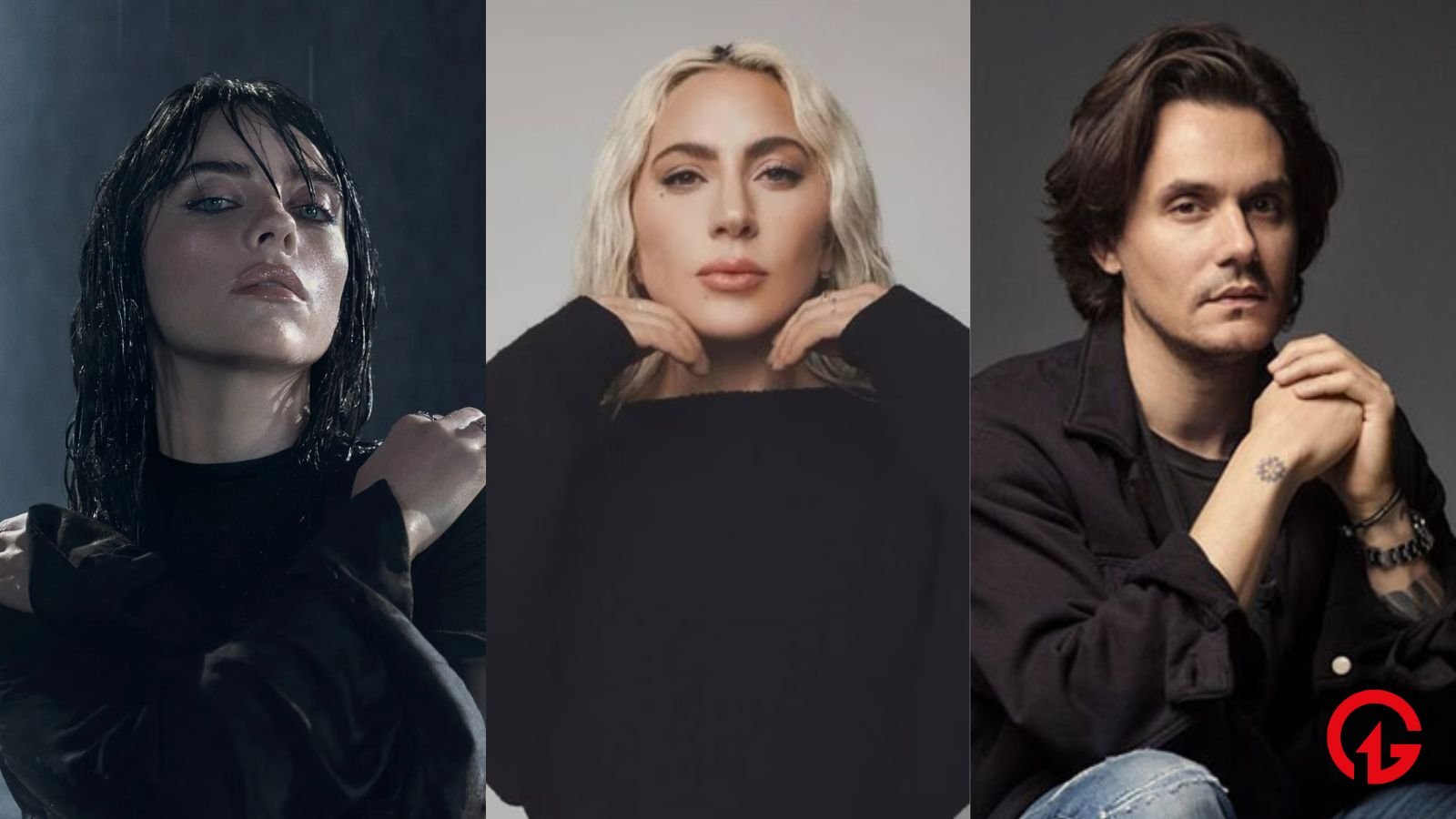 Billie Eilish Lady Gaga John Mayer incêndios em los angeles