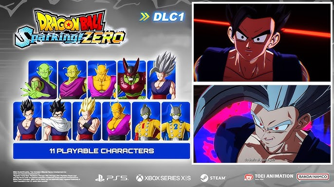 A imagem com as novidades da DLC Dragon Ball: Heróis da Justiça