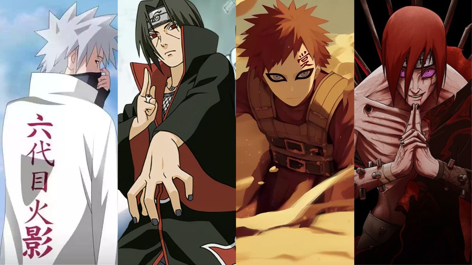 kakashi itachi gaara nagato