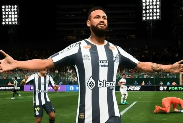 neymar no santos ea sports fc 25