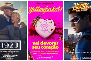 Imagem com os principais lançamentos da Paramount+ em fevereiro