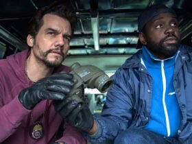 Wagner Moura e Brian Tyree Henry em 'Ladrões de Drogas'.