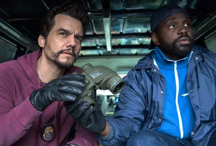 Wagner Moura e Brian Tyree Henry em 'Ladrões de Drogas'.