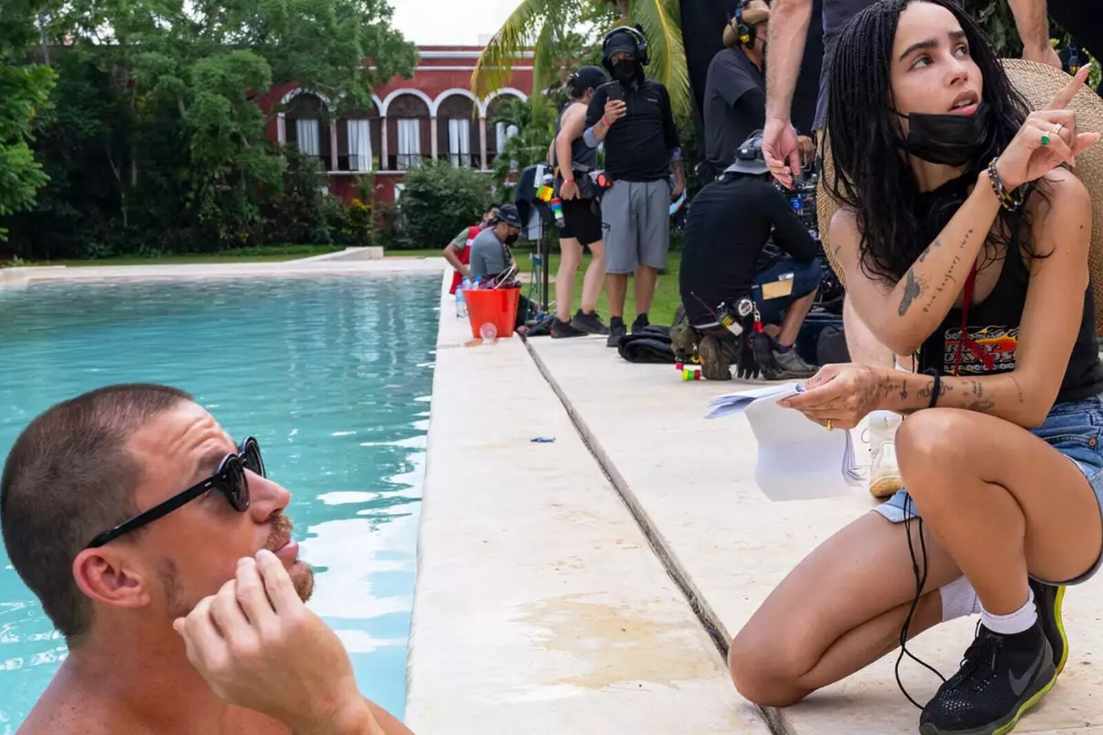 Zoe Kravitz dirigindo o filme Pisque Duas Vezes via EW