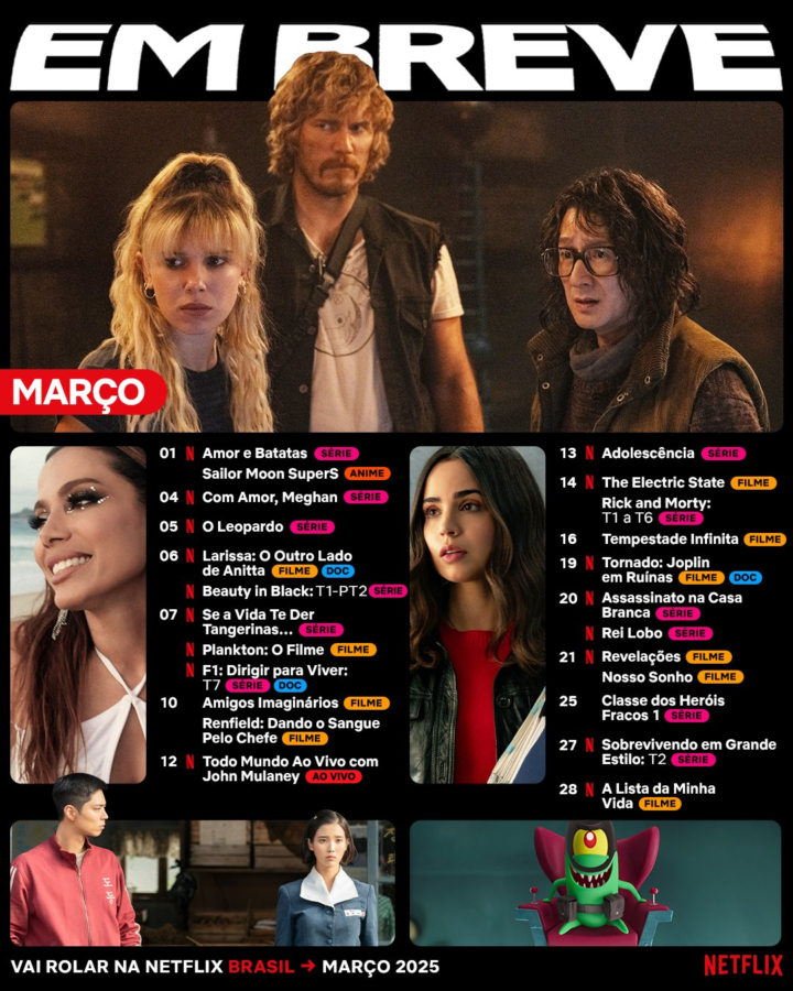 Todas as novidades que chegam na Netflix em março