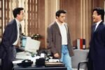 Matthew Perry, Matt LeBlanc e Steve Park em um episódio da segunda temporada de Friends.