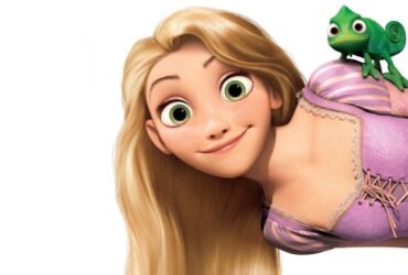 Rapunzel em pôster de Enrolados. Divulgação/Disney
