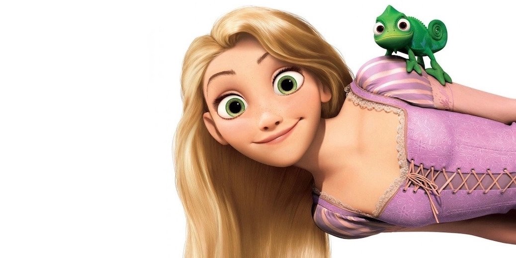Rapunzel em pôster de Enrolados. Divulgação/Disney