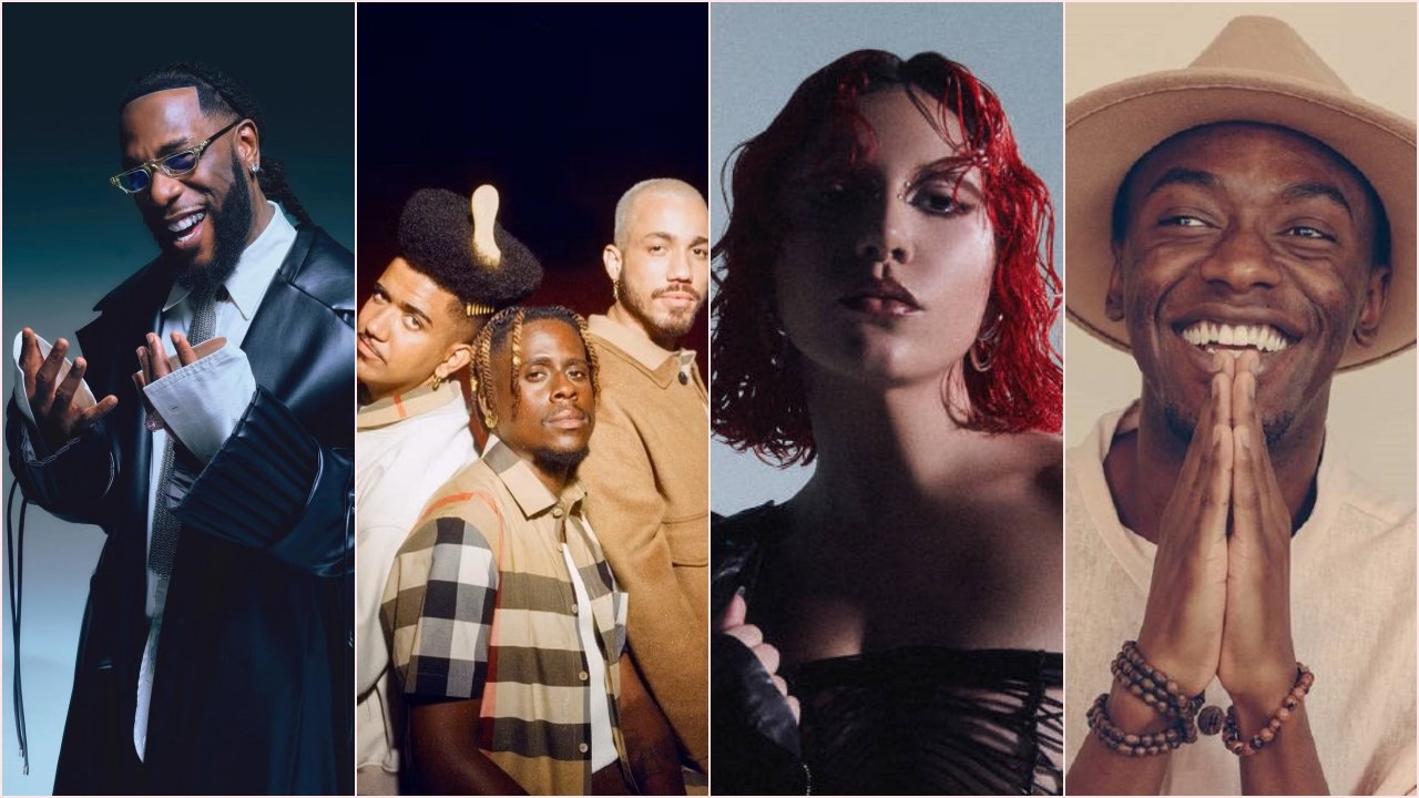Burna Boy, Os Garotin, Priscilla e Jota.Pê no The Town 2025.