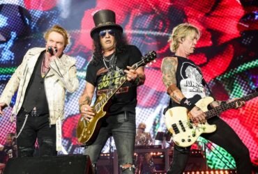 O Guns N’Roses, com Axl, Slash e Duffy