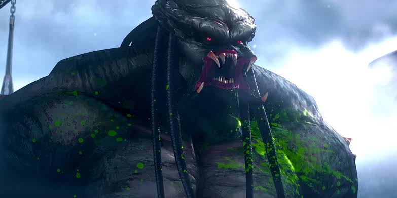 Uma visão do alienígena em Predador: Assassino de Assassinos