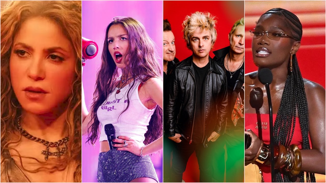 Shakira, Olivia Rodrigo, Green Day e Doechii