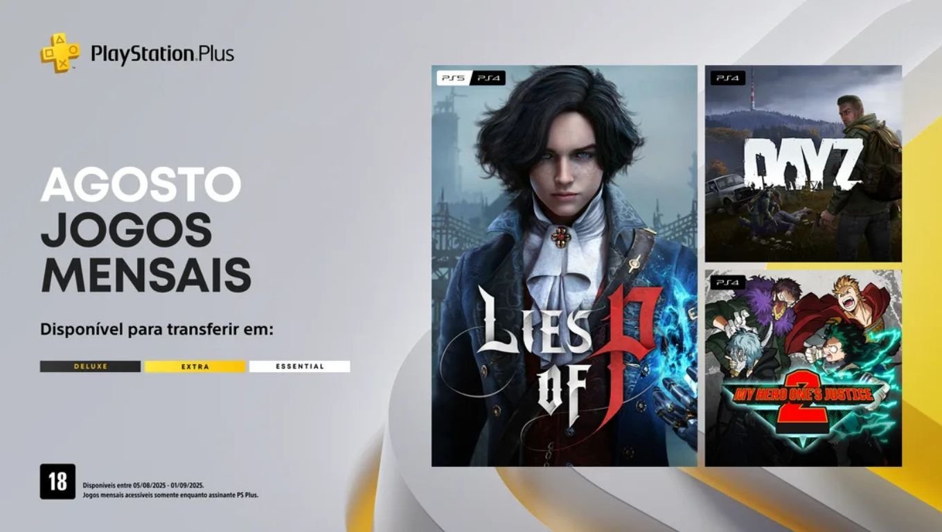 Confira os jogos que chegam a PS Plus Extra e Deluxe em agosto (2025)