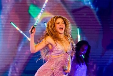 Shakira durante show no Brasil