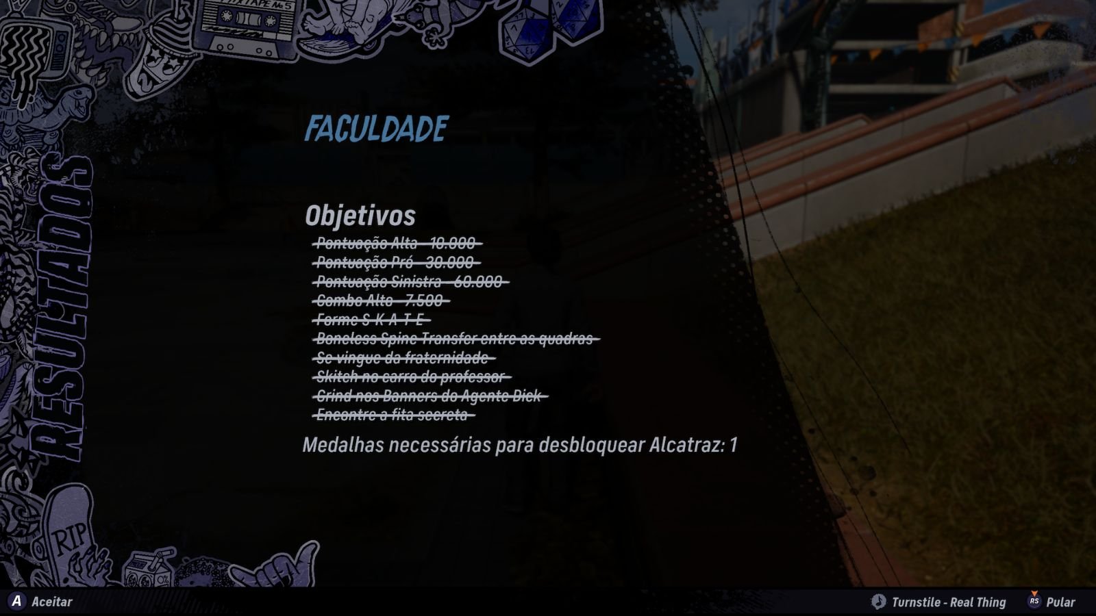 faculdade tony hawk's 3+4