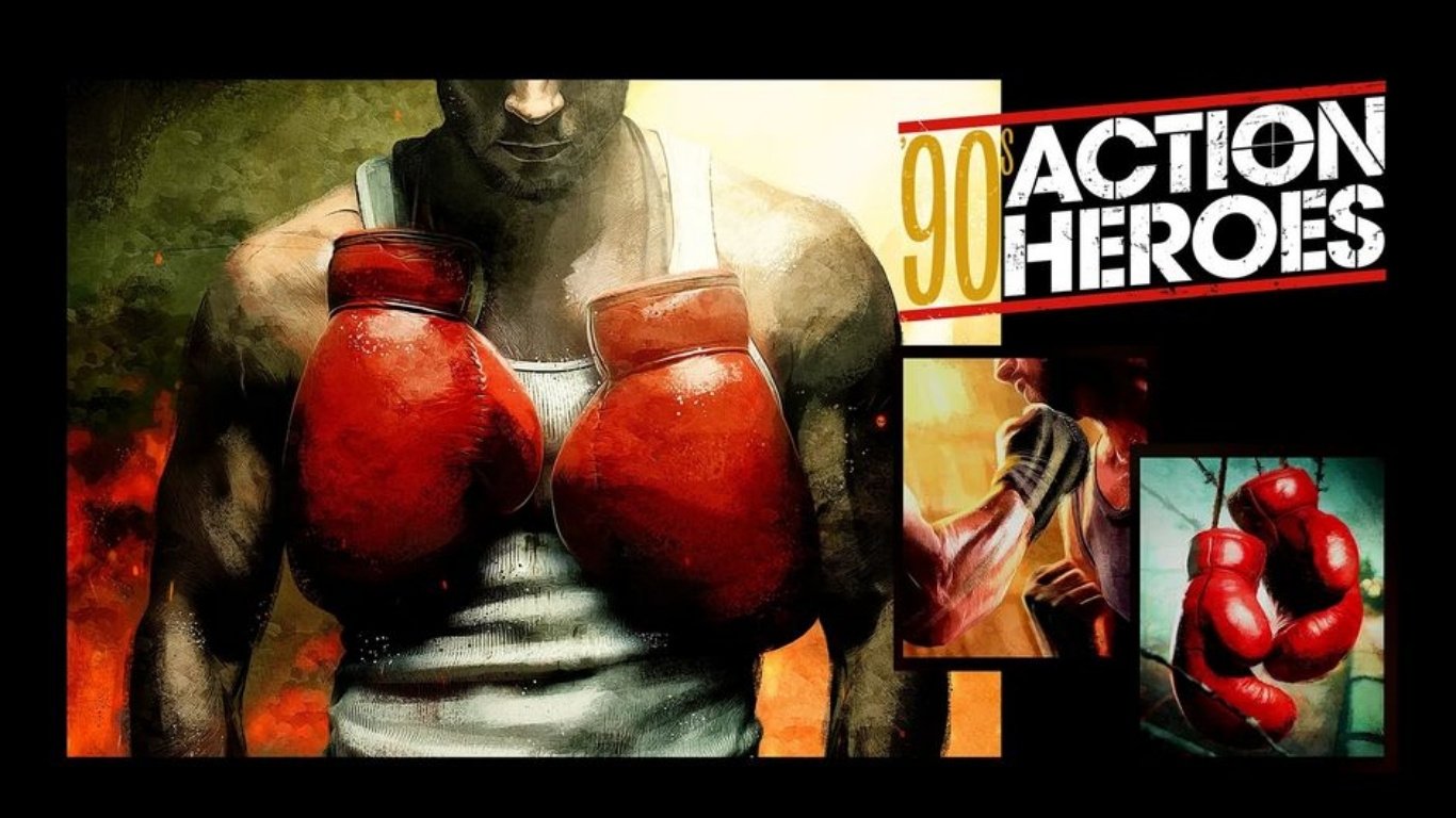 evento heróis de ação dos anos 90