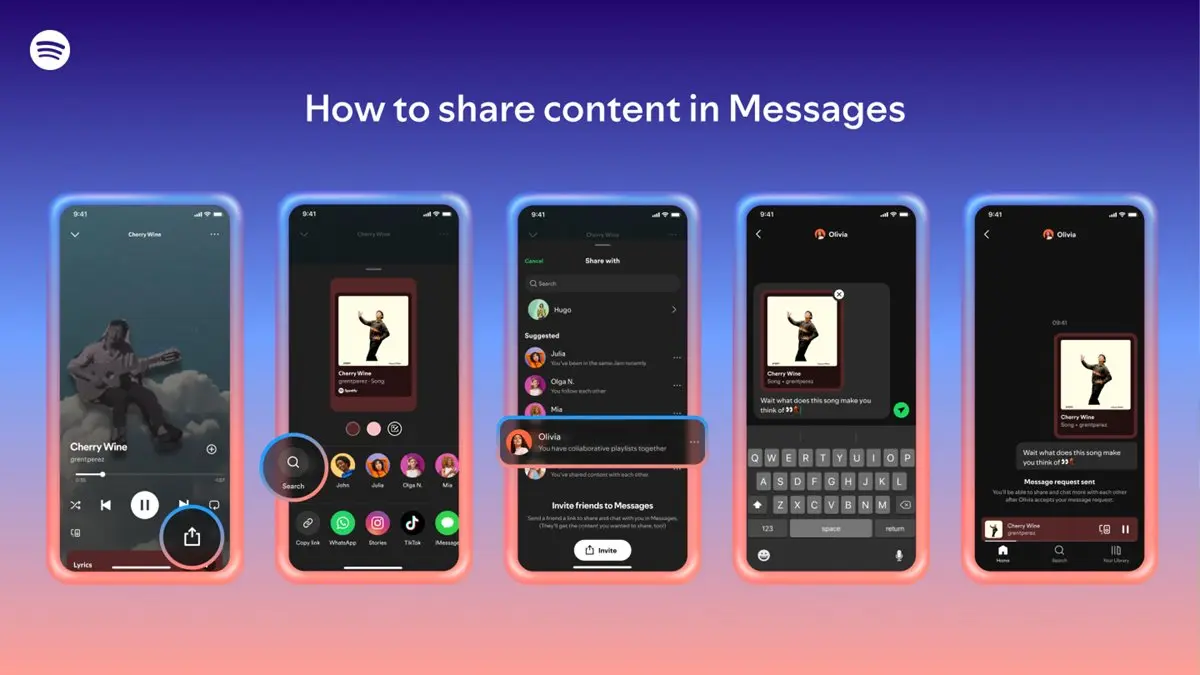 Spotify lança mensagens para competir com WhatsApp; entenda