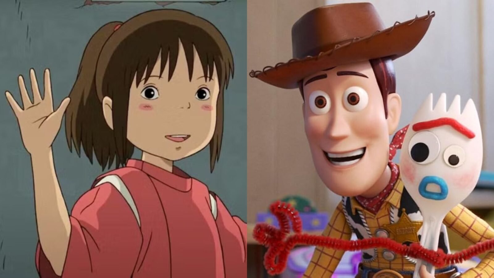 A Viagem de Chihiro e Toy Story 4.
