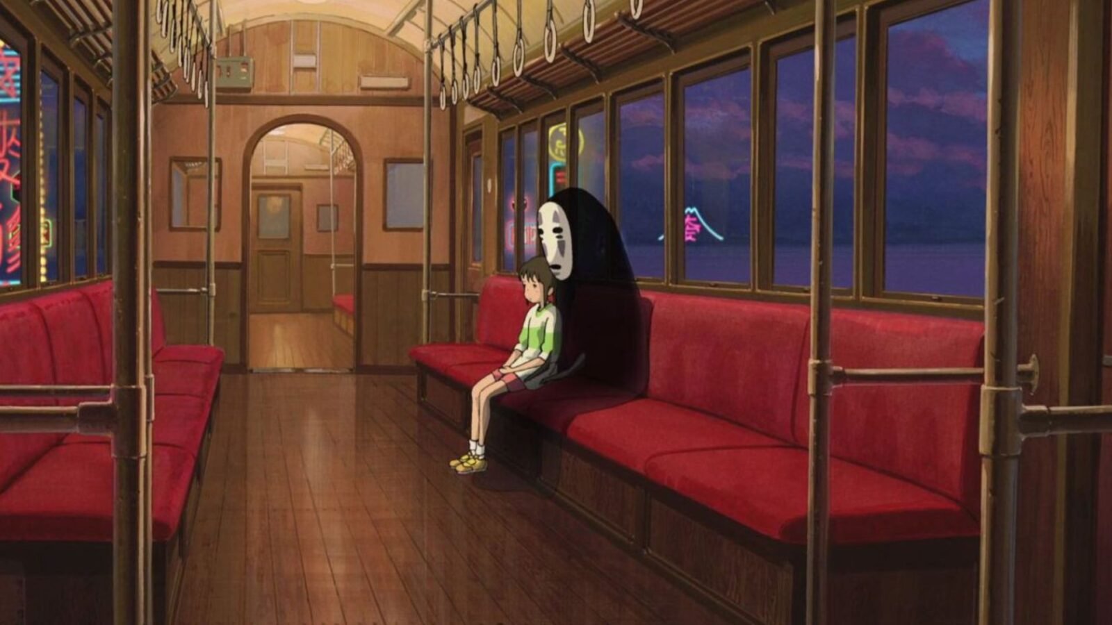 Cena da animação A Viagem de Chihiro.
