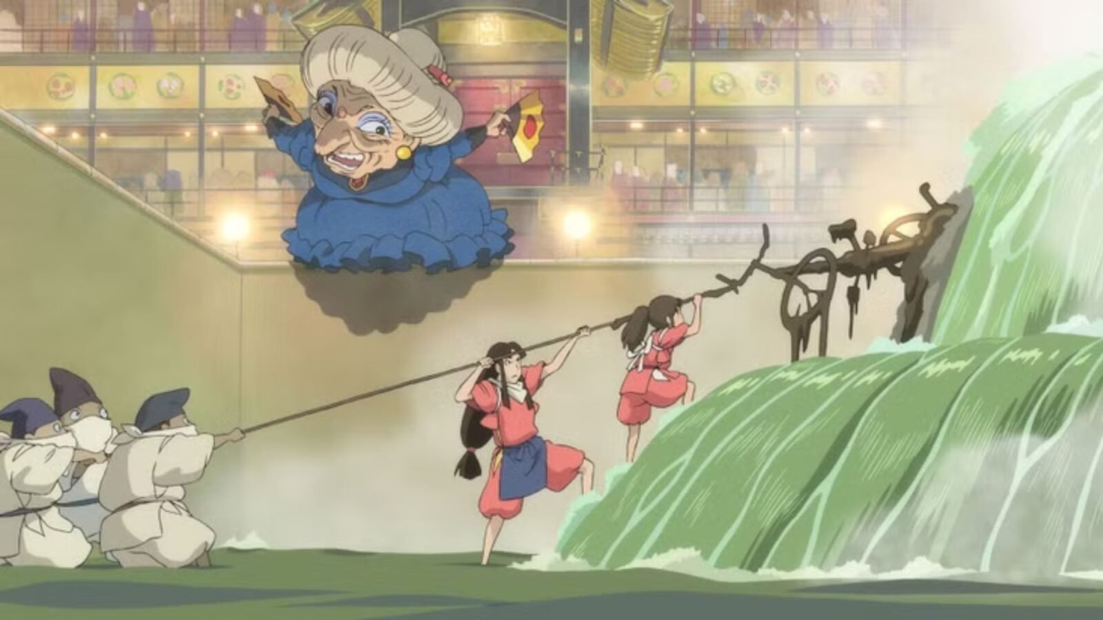 Cena da animação A Viagem de Chihiro.