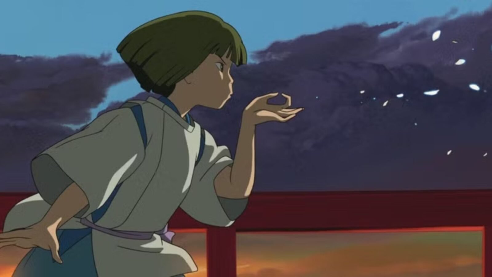 Cena da animação A Viagem de Chihiro.
