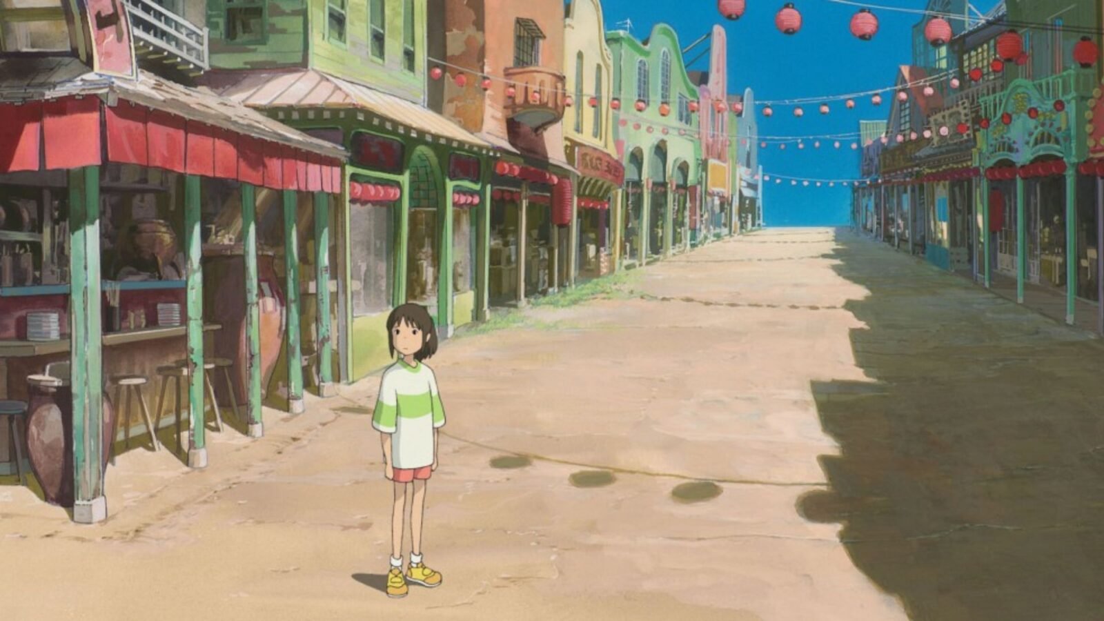 Cena da animação A Viagem de Chihiro.
