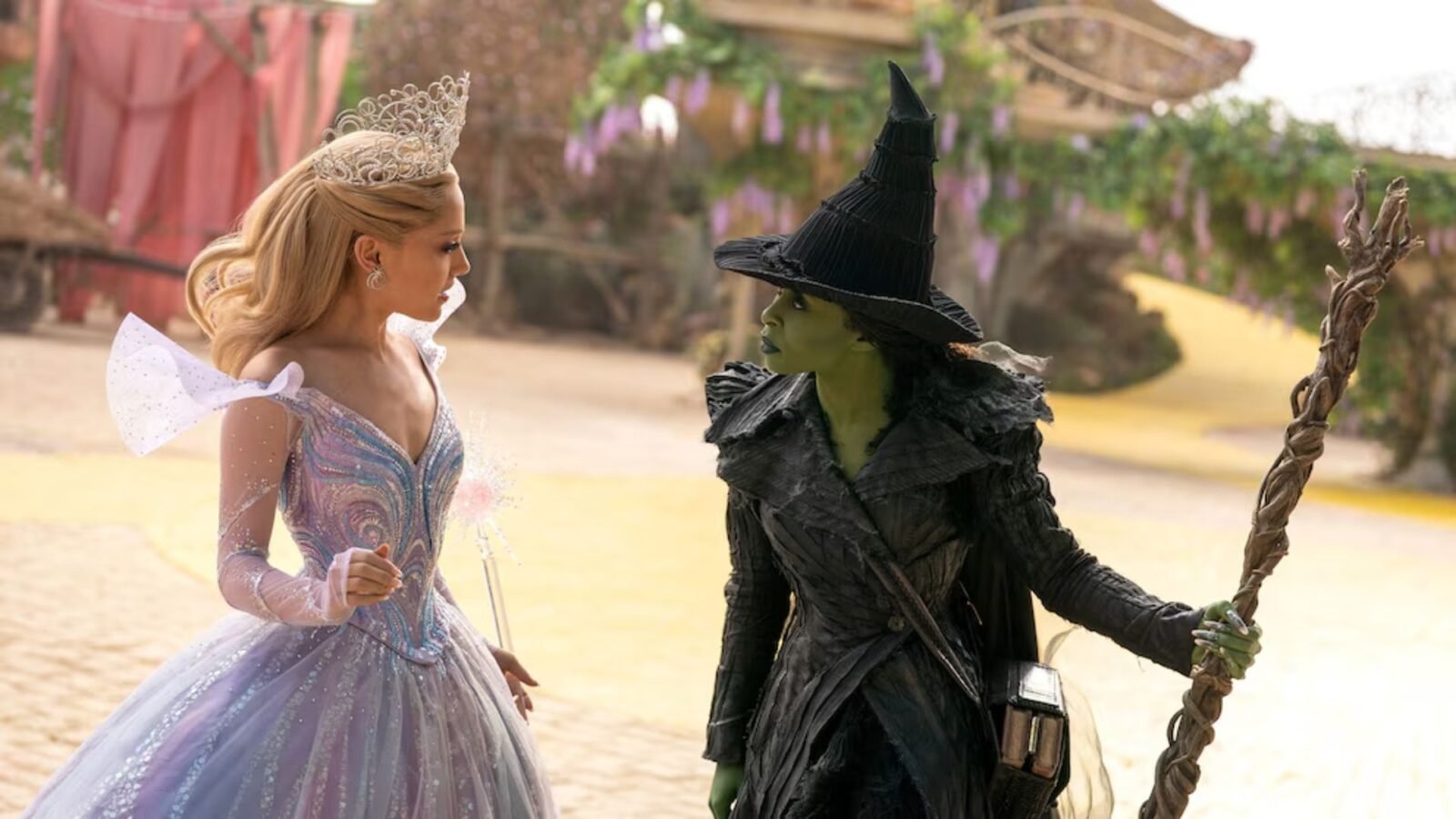 Cynthia Erivo e Ariana Grande como Elphaba e Glinda em Wicked: Parte 2.