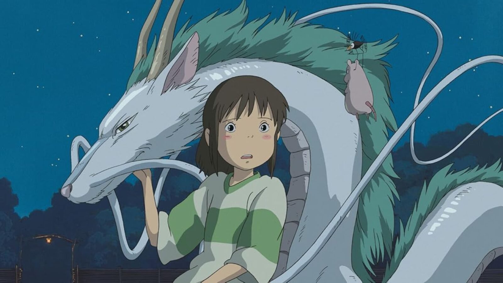 Haku e Chihiro em A Viagem de Chihiro.