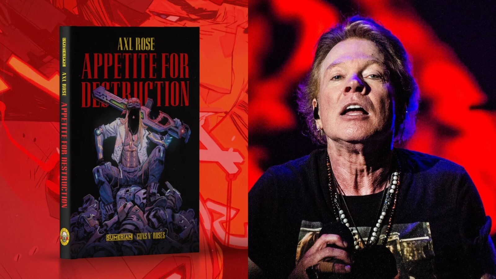 Axl Rose lança HQ cyberpunk inspirada em clássico do Guns N’ Roses