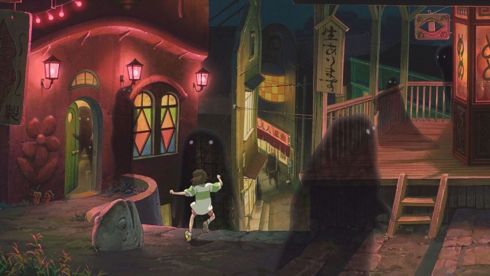 Cena da animação A Viagem de Chihiro.