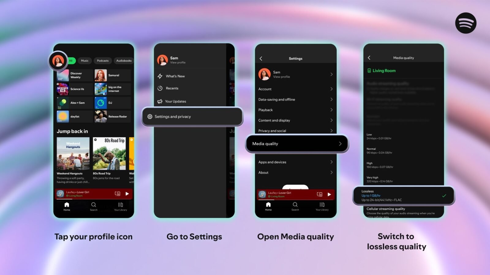 Spotify libera áudio lossless no plano Premium