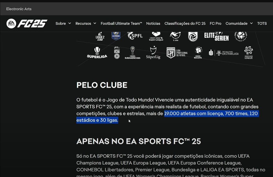 ea sports site oficial fc 25