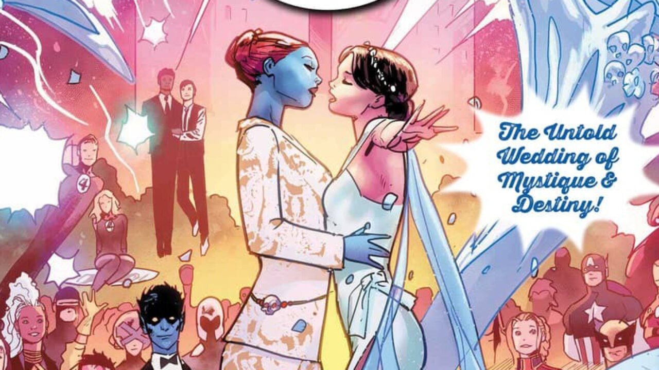 HQ da Marvel com casamento de Mística e Sina chega ao Brasil pela Panini