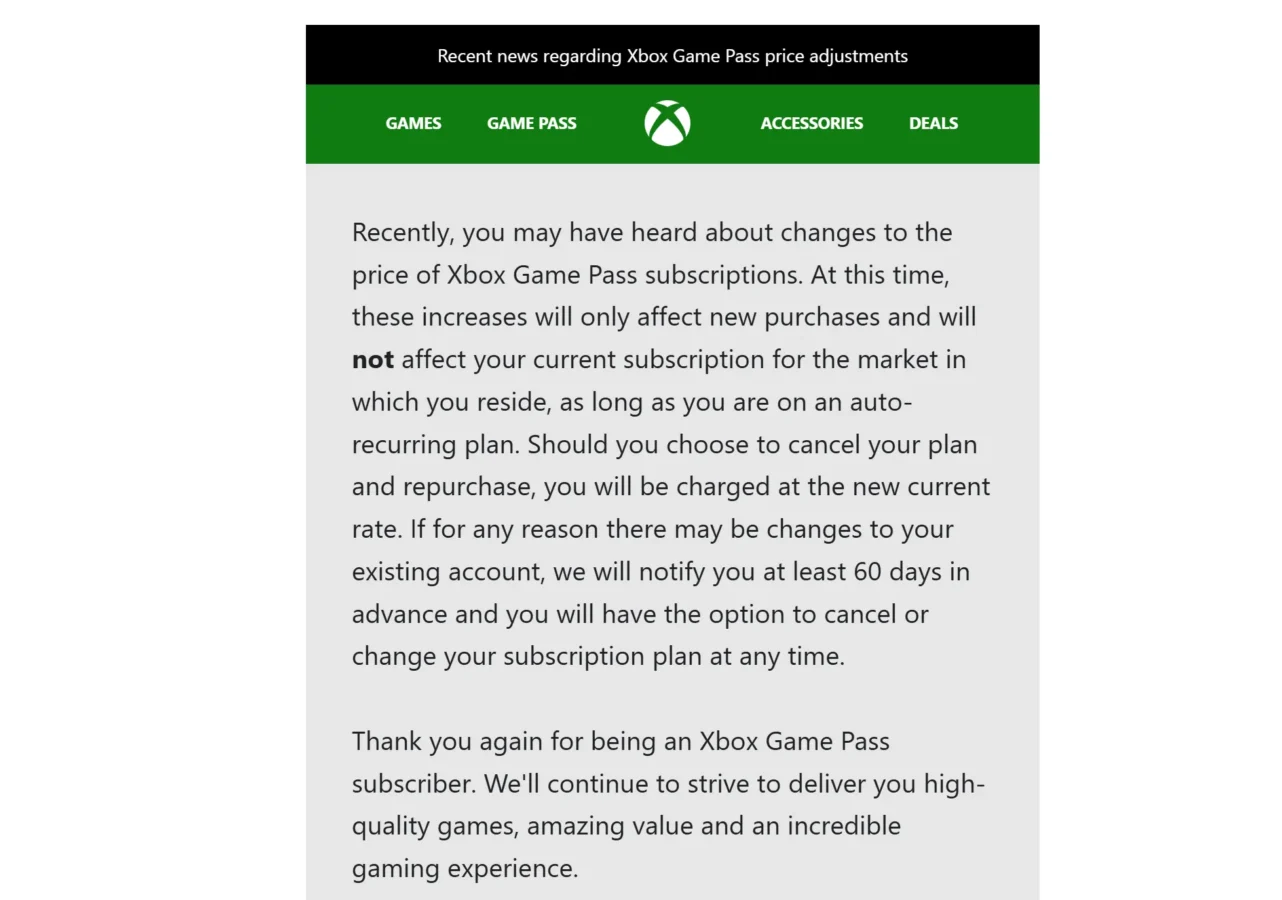 Game Pass mantém preço antigo para alguns usuários na Europa e Ásia, mas não no Brasil