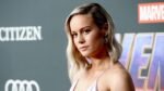 Brie Larson na première de Vingadores: Ultimato em 2019