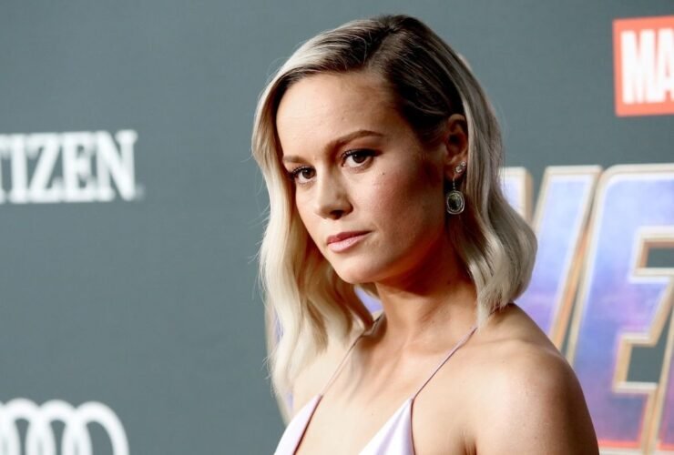 Brie Larson na première de Vingadores: Ultimato em 2019
