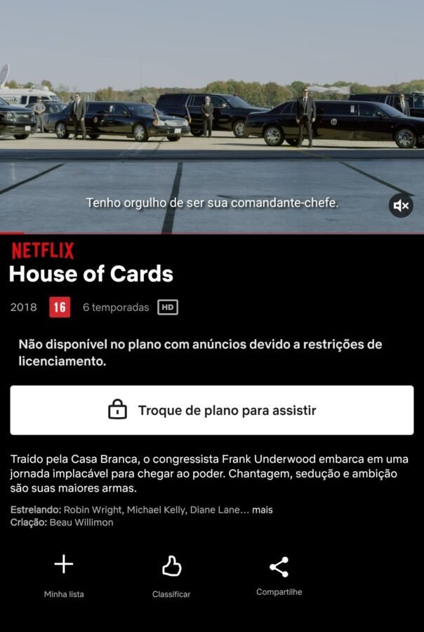 Netflix bloqueia conteúdo para assinantes de plano com anúncios; entenda