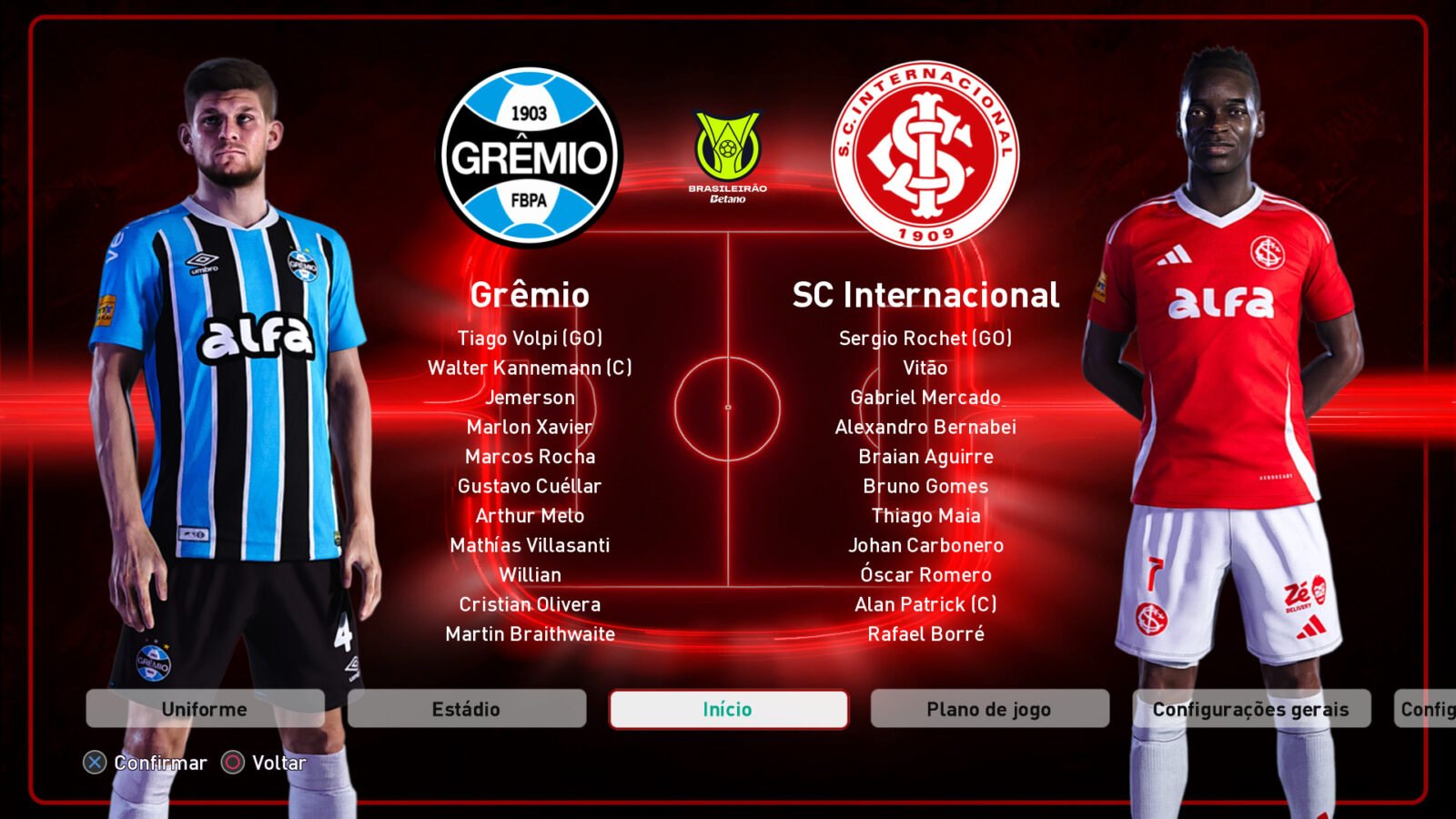 Grêmio x Internacional PES 2021