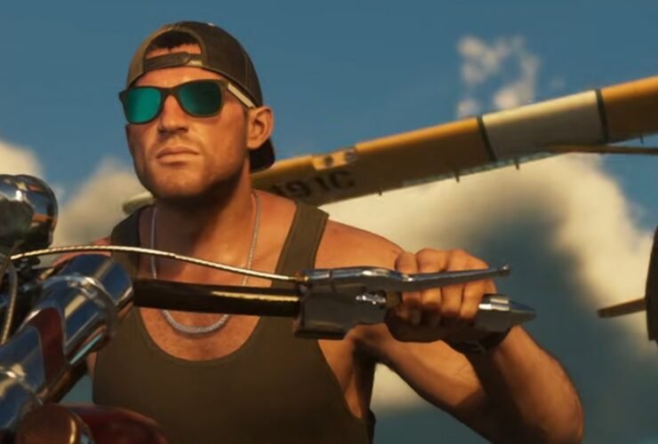 GTA 6 Jason andando de moto de óculos