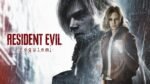 Capa do game ondem mostra a nova personagem Grace e Leon Kennedy de fundo