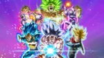 Capa do jogo onde mostra os personagens principais liderados por Goku