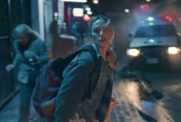 Personagem principal olhando para frente