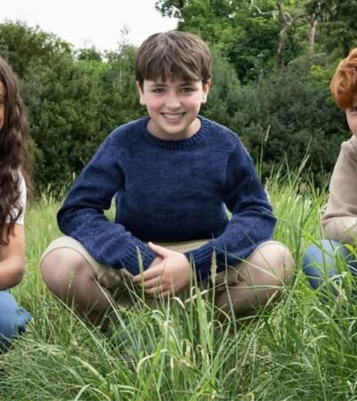 três protagonistas da série de Harry Potter.