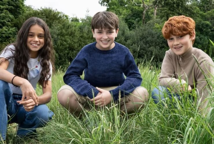 três protagonistas da série de Harry Potter.